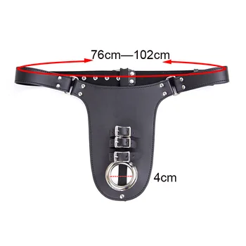 Sexy Lingerie Bdsm,Leather Chastity Men Harness With Penis Ring,Cock & Balls Strap Restraint,Bondage Gear 5