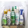 Drink Organizer Soda Can Dispenser Spring Push Canned Beverage Push Rack Holds 6 Rows Canned Storage For Kitchen Refrigerator 6