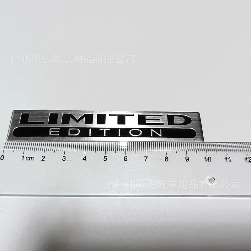 3D 알루미늄 합금 로고 한정판 편지 펜더 엠블럼 배지 뒷 트렁크 스티커 데칼 자동차 액세서리