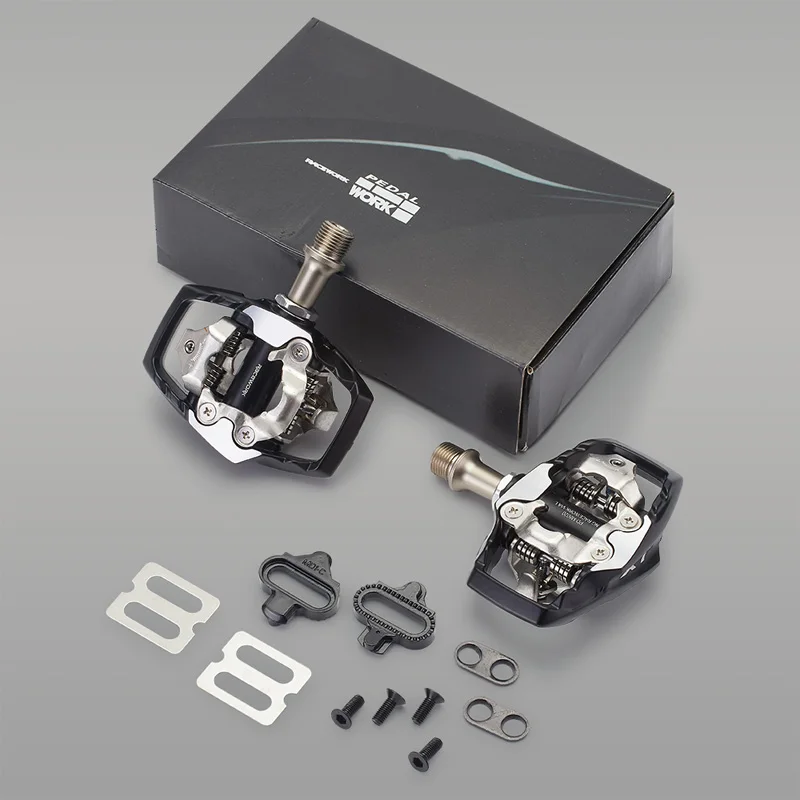 RACEWORK M8020 Pedals Carbon MTB Bike Self Locking SPD Pedal Components