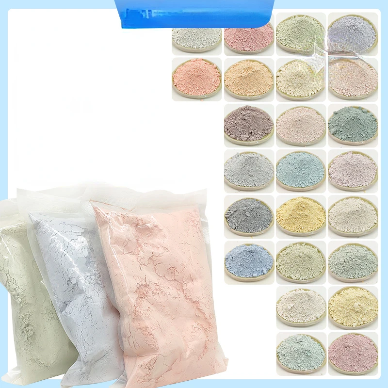 

New 500g Beautiful Color Glaze Powder In Bags 24 Colors Safe Can Be Used As Food Utensils for Long-term Storage