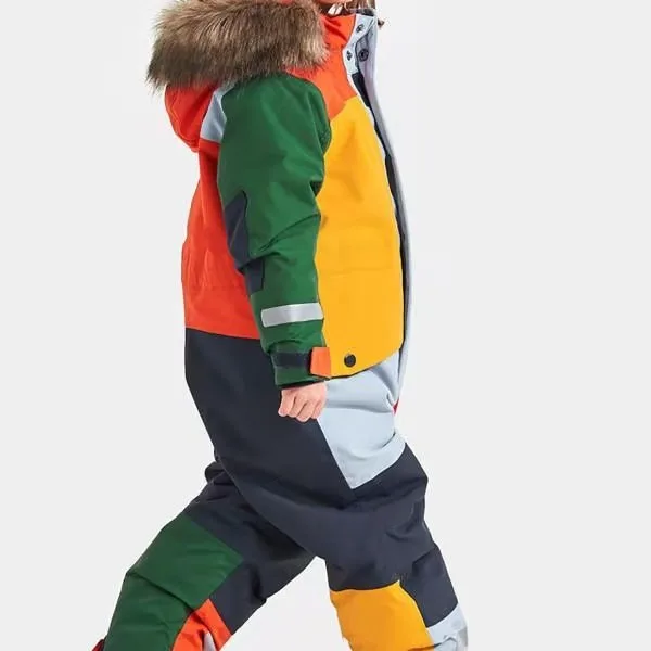 Children's Ski Clothes Outdoor Single and Double Board Luminous Windproof Waterproof Warm Cotton Clothes
