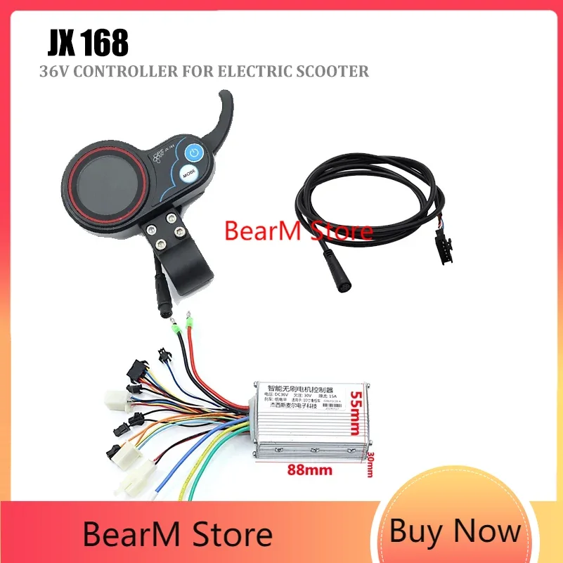 

JX-168 36V Controller Instrument Electric Scooter Code Meter Display Screen Accelerator