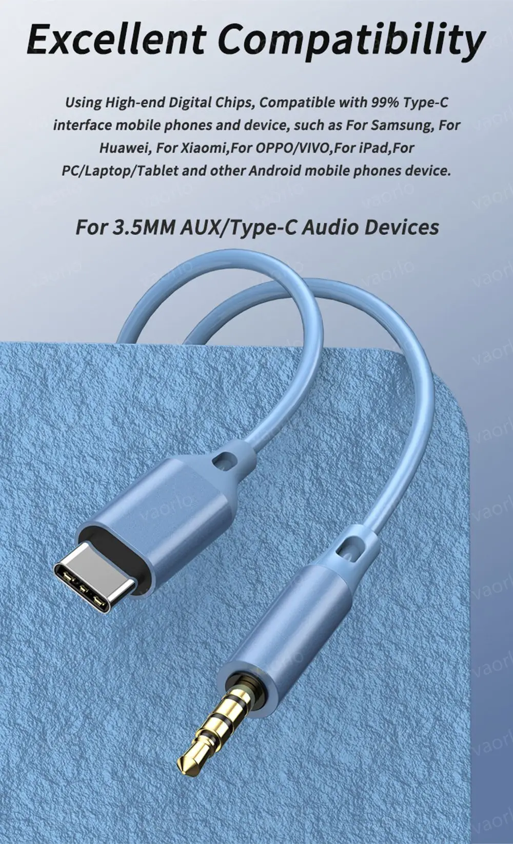 Digital Chip Wired Earphone 3.5mm AUX/Type C 9D HiFi Surround Heavy Bass In-Ear