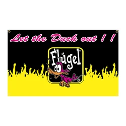 90x150cm 3x5 Ft Flugel Flag Let The Duck Out