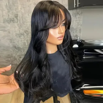 Raw Body Wave 200% Density 30 inch 13x6 HD Lace Front Human Hair Wigs Natural Color 13x4 Frontal Wigs Women Closure Wigs 1