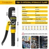 6 Ton Hydraulic Cable Lug Crimper Pliers 12 AWG to 2/0 AWG Hand Operated Hydraulic Crimping Tool Kit Wire Terminal 2