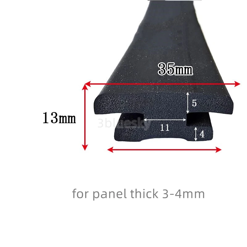 Edge Enchoser Shield para Frameless Glass, Painel De Metal Board, Preto