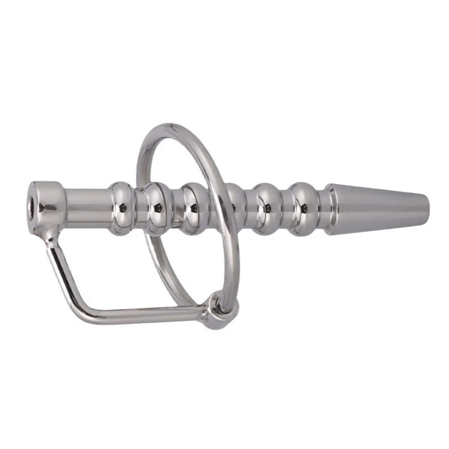 Stainless Steel Penis Plug Cock Ring Hollow Urethral Catheter Dilator Sound Horse Eye Stick Urethral Plug Sex Toy Men