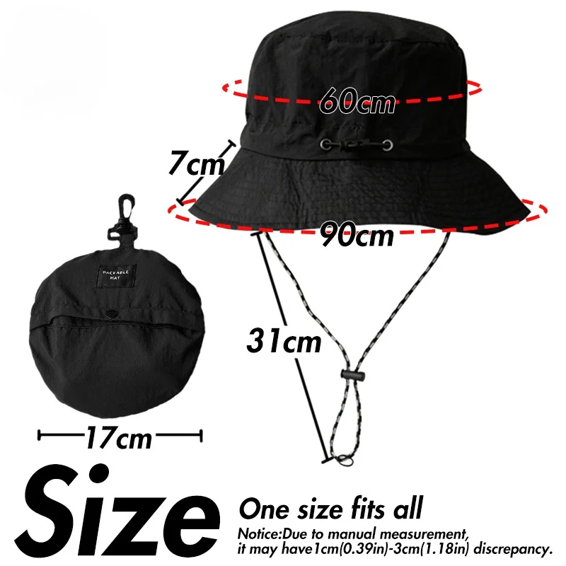 Womens Waterproof Bucket Sun Hat UPF 50+ Outdoor Beach Boonie Floppy Rain  Hat for Men