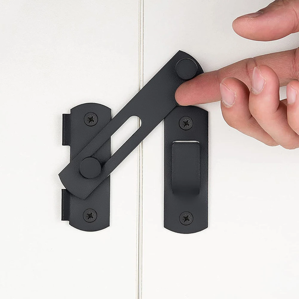 180 ° สแตนเลสสตีลสลับสลักเลื่อนBarnล็อคฮาร์ดแวร์ประตูสลักสำหรับหน้าต่างตู้เสื้อผ้าประตูล็อคGuard Latch Bolt 1