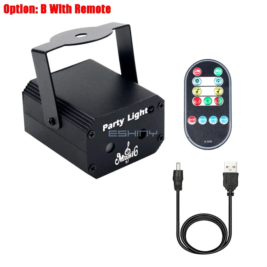 جهاز عرض ليزر RGB صغير 32 نقوش ، إضاءة حفلات ، دي...