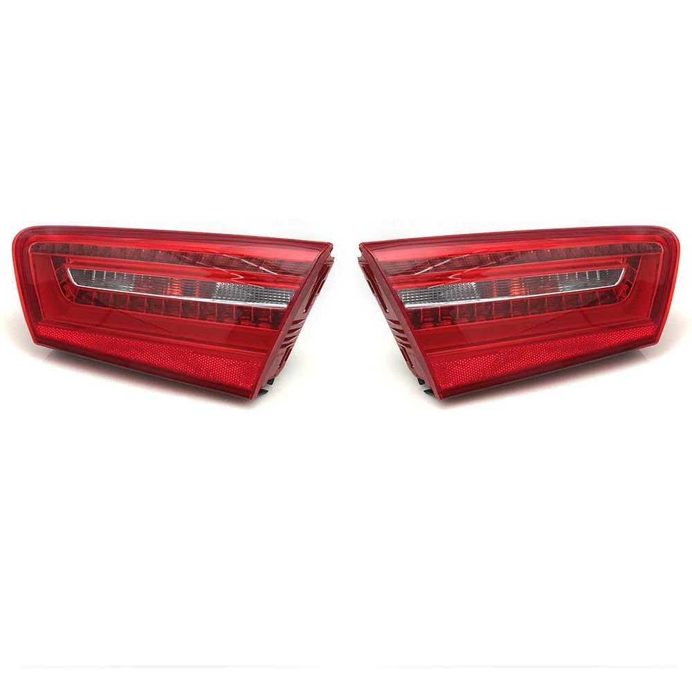 Car Left Side LED Rear Inner Tail Light Brake Lamp with Bulb Wiring Harness for-Audi A6 C7 2010-2016 4G5945093