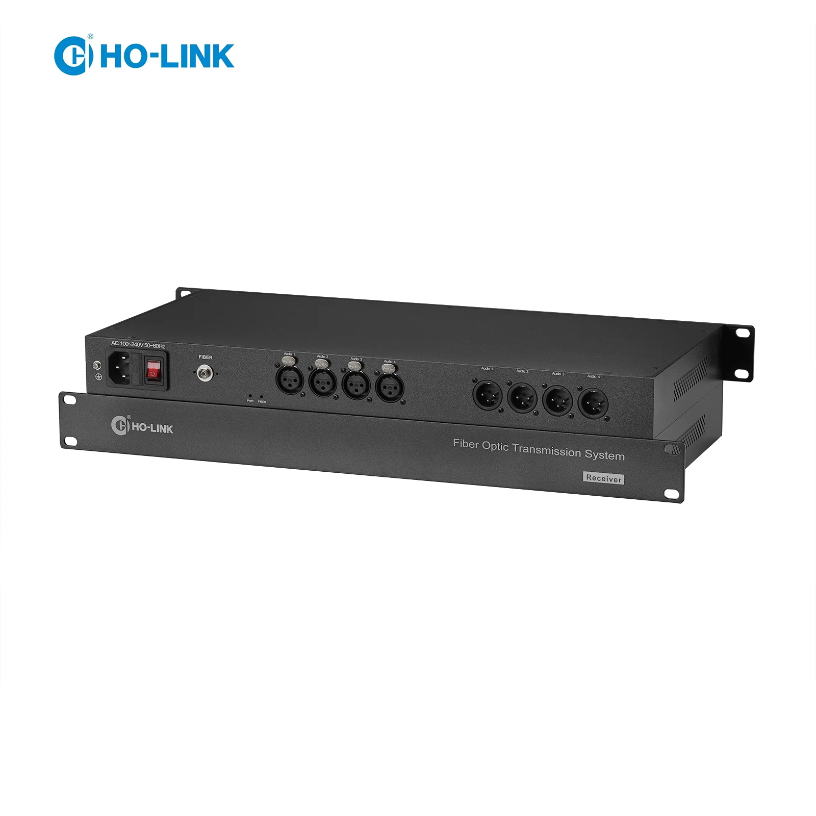 

Ho-link 4-канальный AEB EBU трансляционный аудио волоконный приемопередатчик XLR в волоконный конвертер