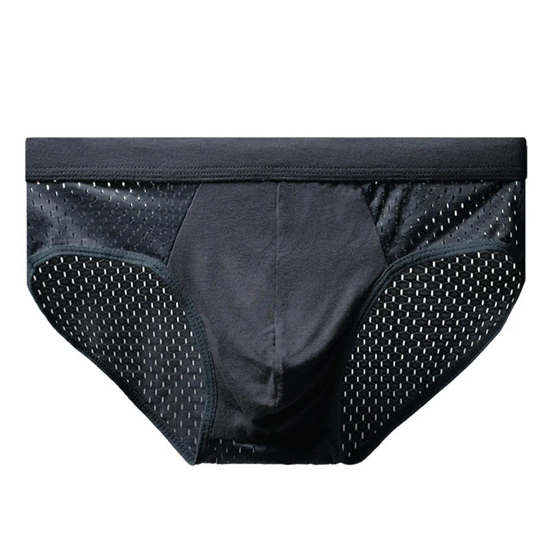 Men Underwear Men Underwear Male Thin Breathable Triangle Panties for Men's Ice Silk Briefs Mesh Sexy Square Corner Pants for men's Shorts
