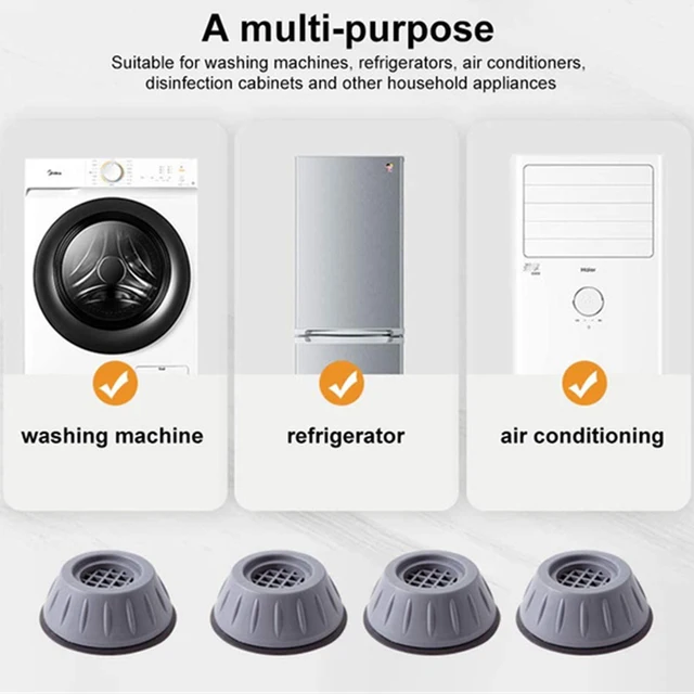 Coussinets de Pieds Anti-Vibration, Étanches, Antidérapants, Silencieux, artificiel évateur de Polymères, Support de Machine à Laver, Amortisseurs, Support de Meubles, 4 Pièces 5
