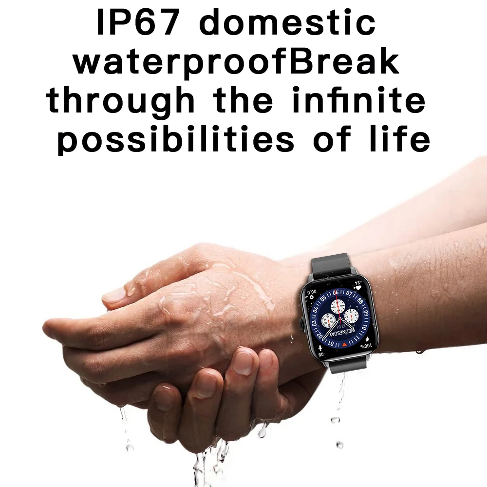 ο Ʈ ġ  1.9 &Ǯ ġ  ȭ  ڵ  Smartwatch  IP67 ȵ̵ ios  
