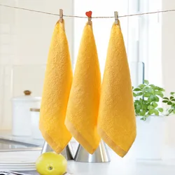 Set of 5 Ultra Soft Bamboo Baby Washcloths - Ideal for Bathing and Baby Gifts (Yellow)