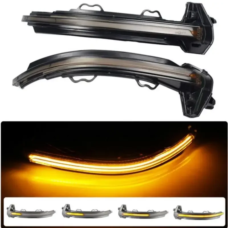 2pcs Dynamic Forwarding Signal Light For Audi A4 A5 B9 S4 S5 RS5 LED Rearview Mirror Dynamic Water Turning Light Indicator