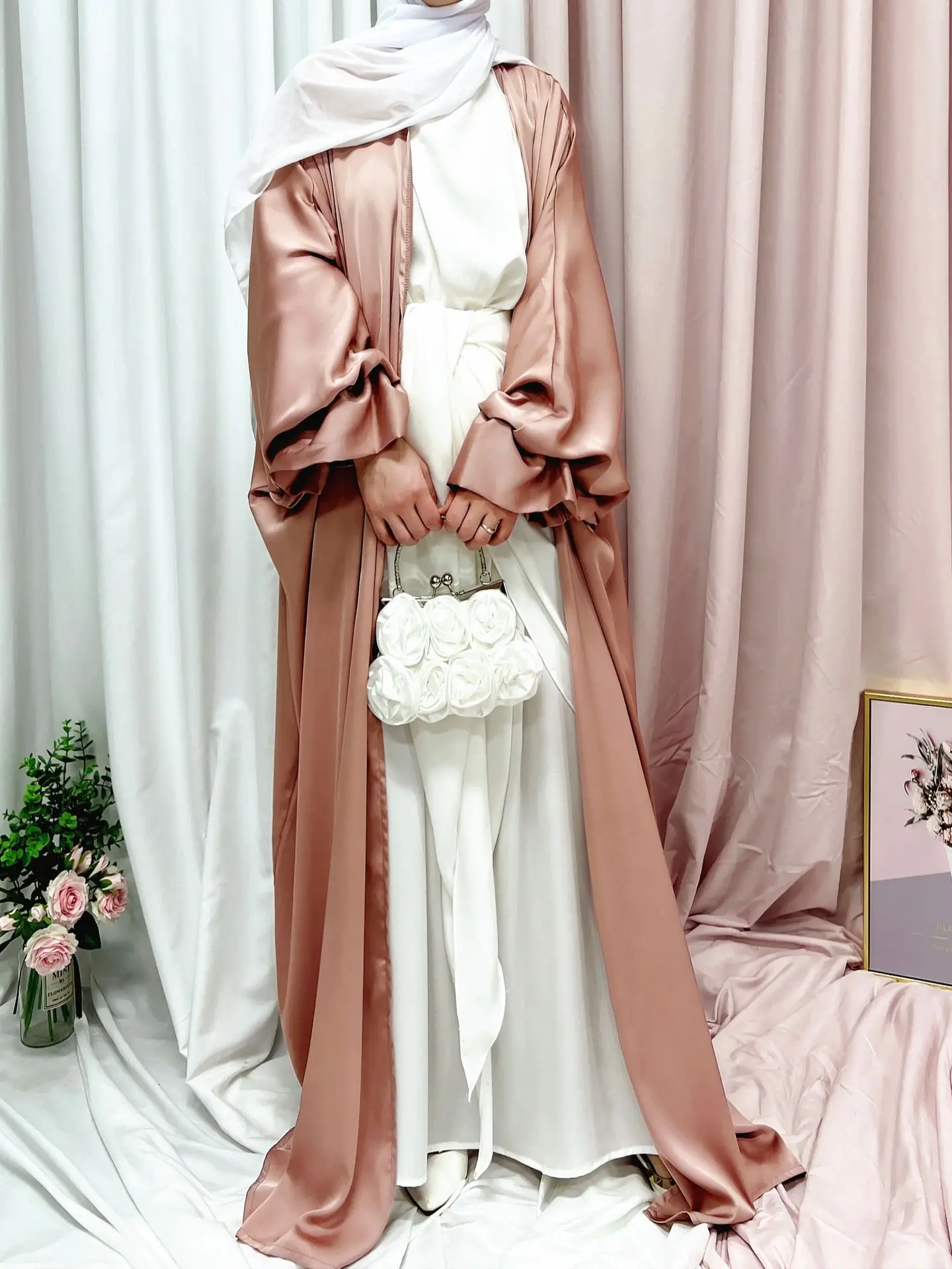 Pink abaya
