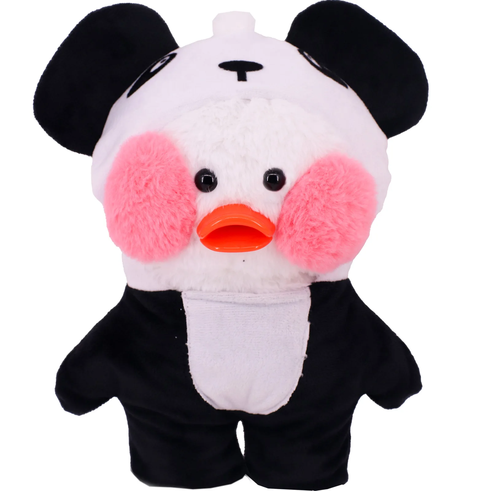Kawaii Animal Clothing for 30Cm Yellow Duck Doll Clothes lalafanfan Accessories Plush Jumpsuit Panda/Elephant Shape Girl Gift doll clothes,plush toy accessories
