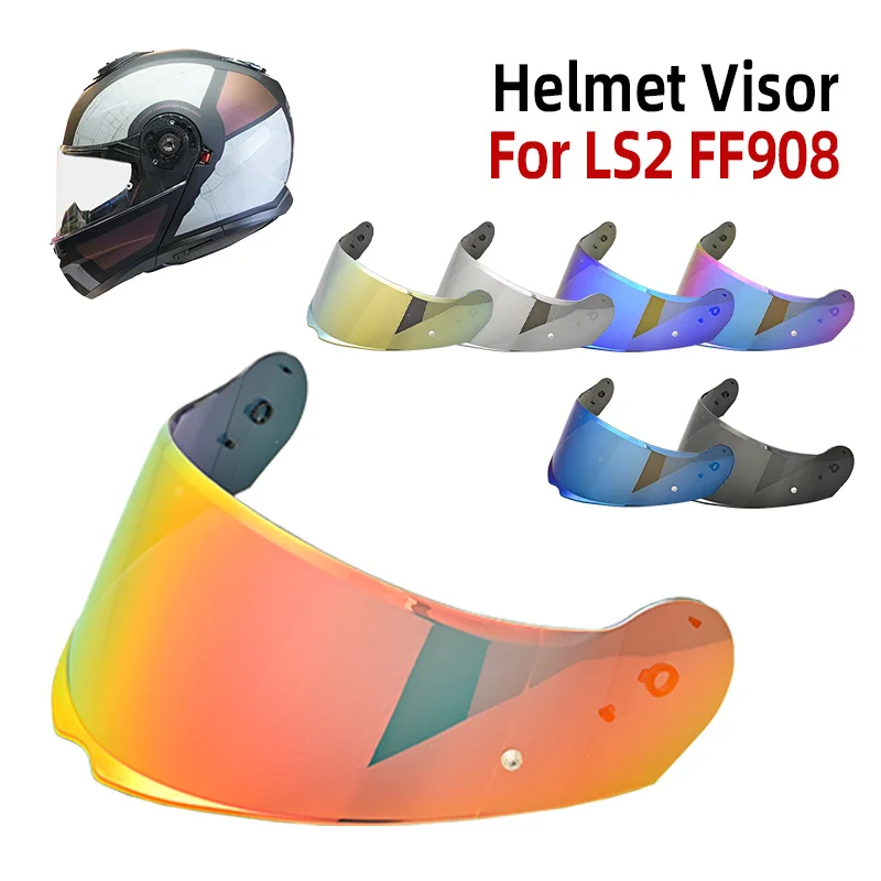 For LS2 FF908 Strobe II Motorcycle Helmet Replacement Visor Lens Anti-UV Capacetes Casco Moto Accesorios for ls2 ff 908 anti fog