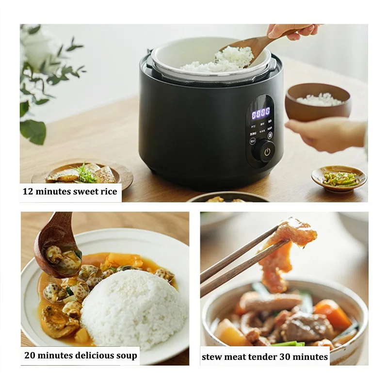 Olayks Electric Pressure Cooker Intelligent Automatic Multicooker Soup Stew Pot 2-4 People Porridge Cooking Machine Non-stick