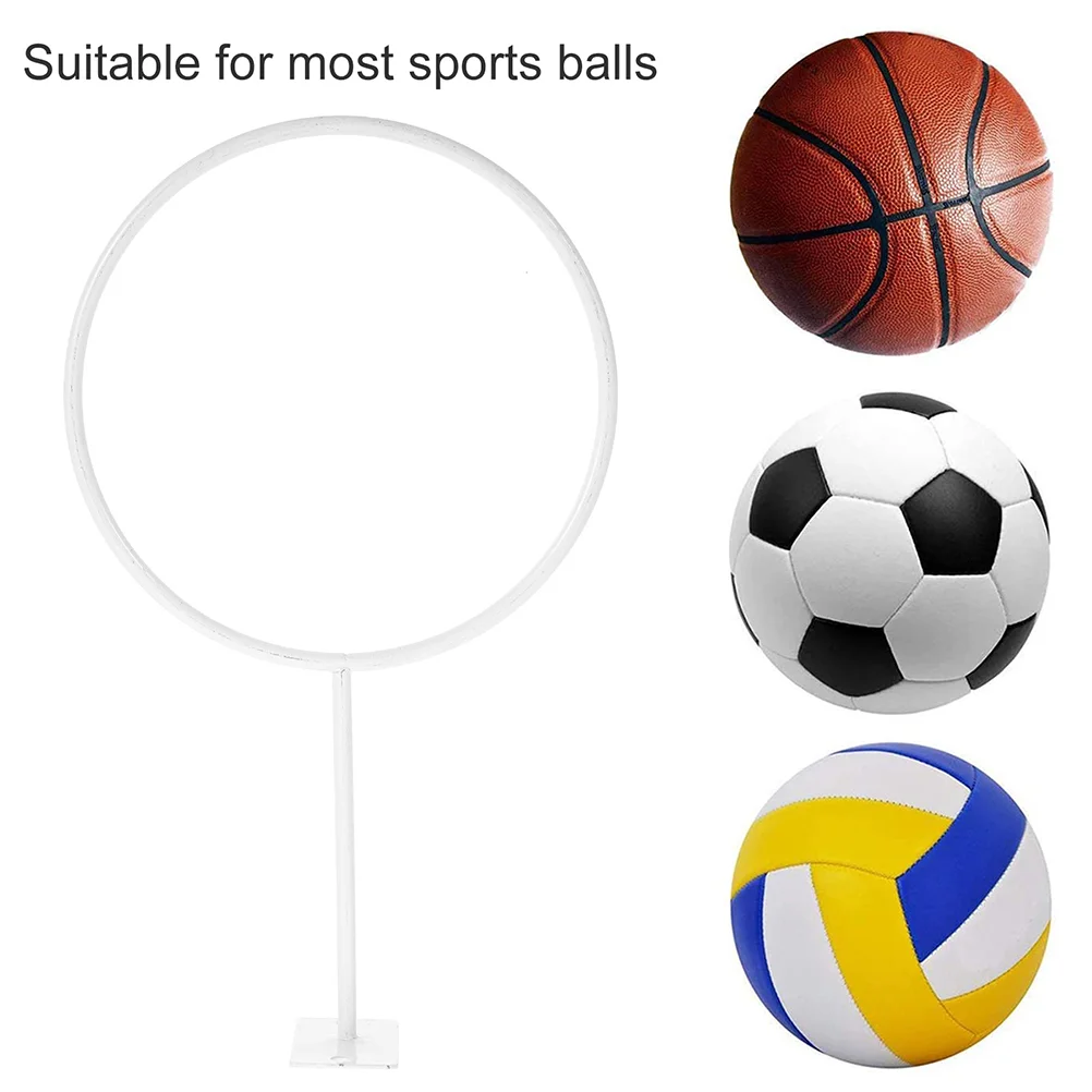 2 Pcs Basketball Wall Mounted Stand Football Sports Balls Post / Holder Display Rack White Rugby