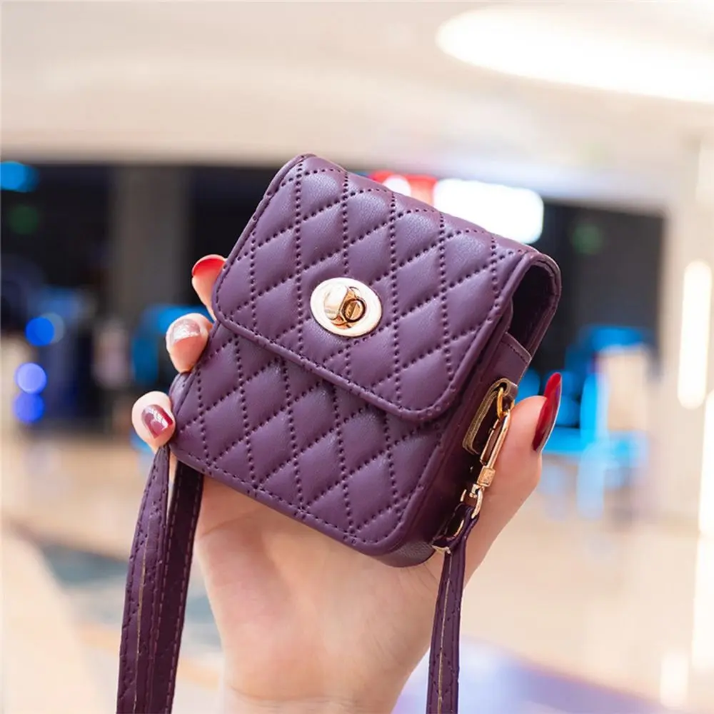 Elegant Leather Crossbody Mini Handbag and Phone Holder