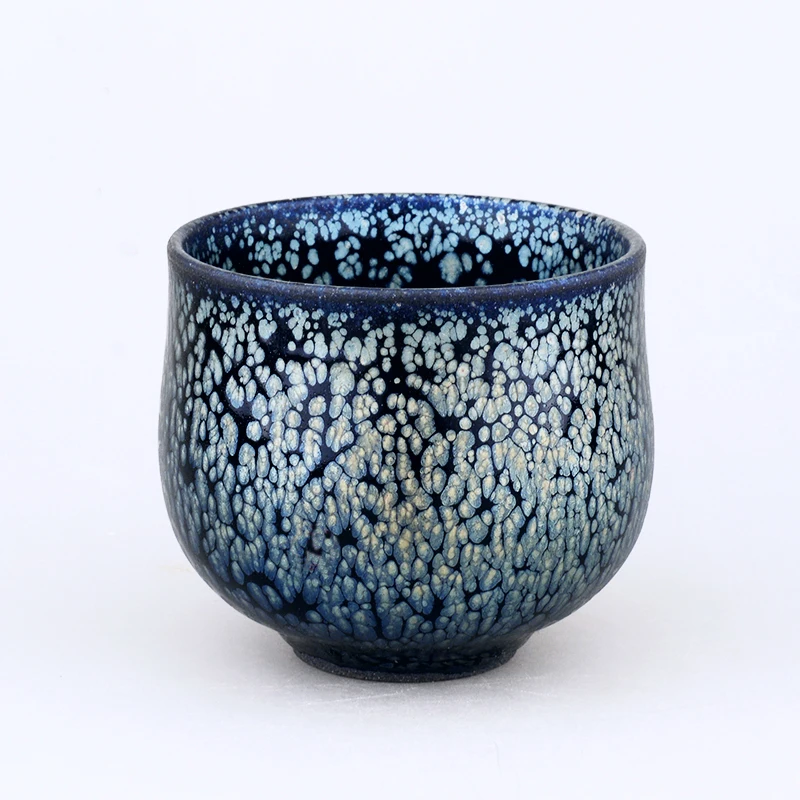 

Jian zhan Handmade Classic Tenmoku Tea Cup Clay Glaze Fire in Kiln under 1300 Celcius Porcelain Tea Bowl Ceramic Teacup