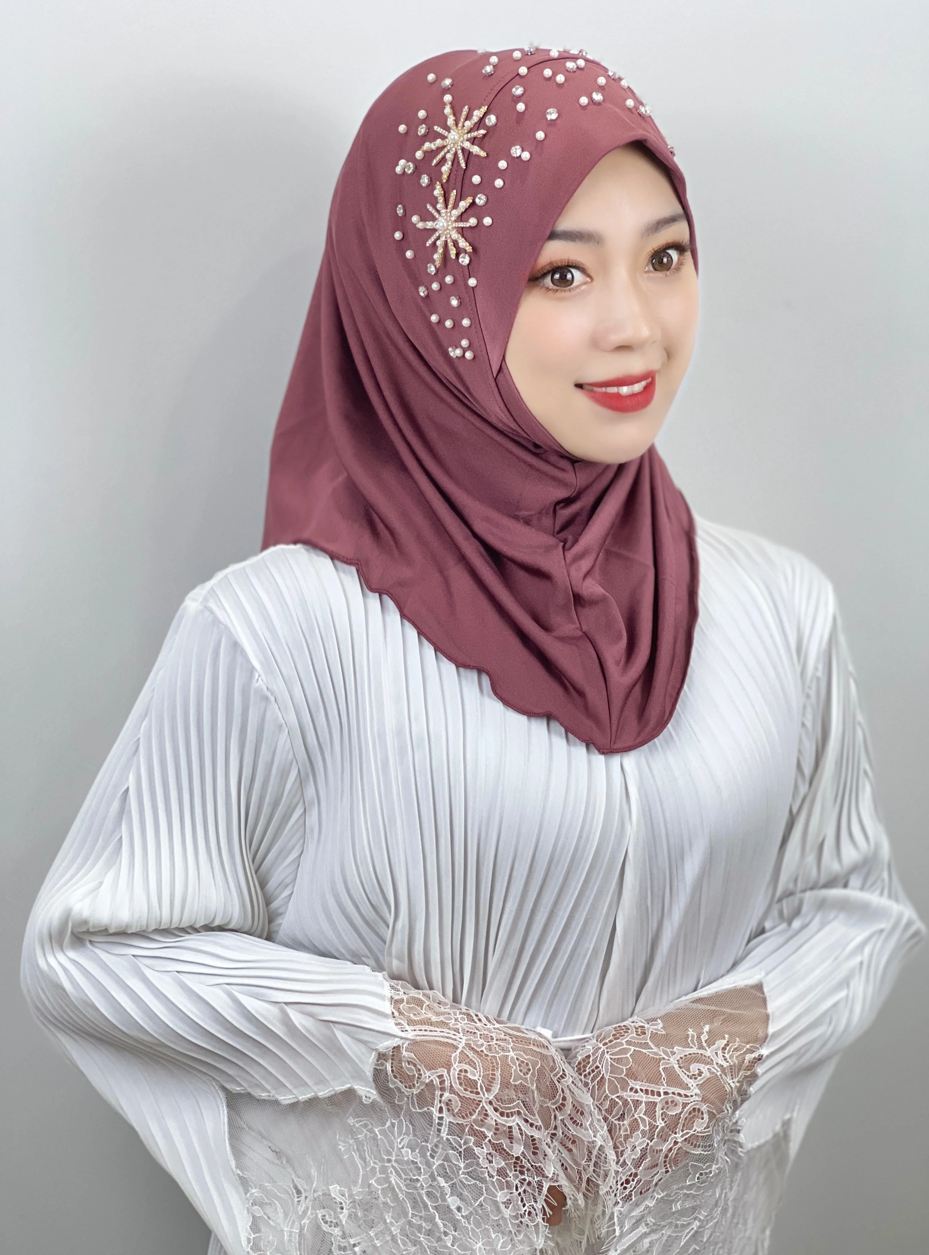 Lot De 12 épingles Multicolores En Perles Pour Foulard, Hijab Musulmane, écharpe, écharpe, Hijab, 12pcs