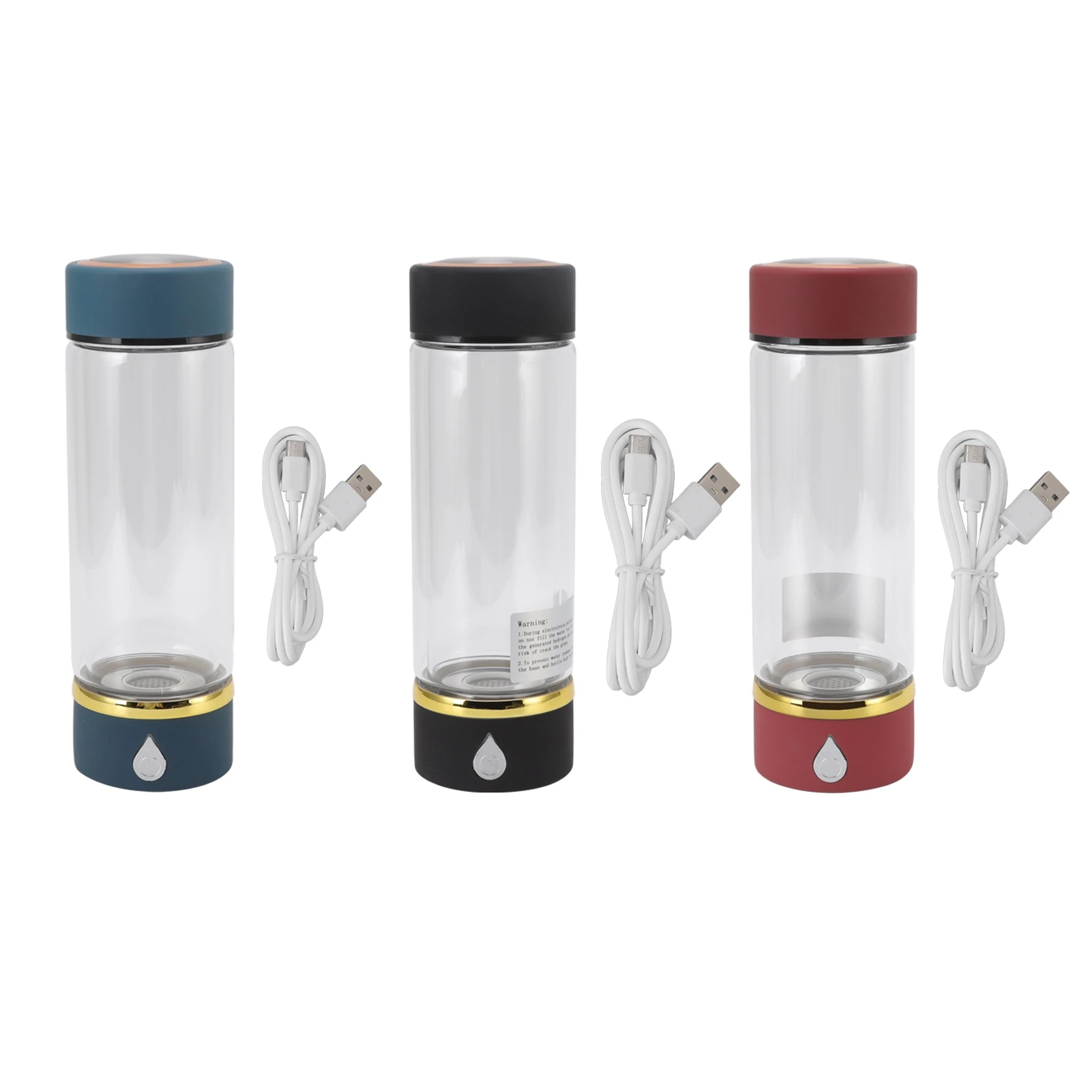 

Hydrogen Generator Water Bottle Hydrogen Rich Water Generator Bottle Electrolysis Technology 380ml for Home
