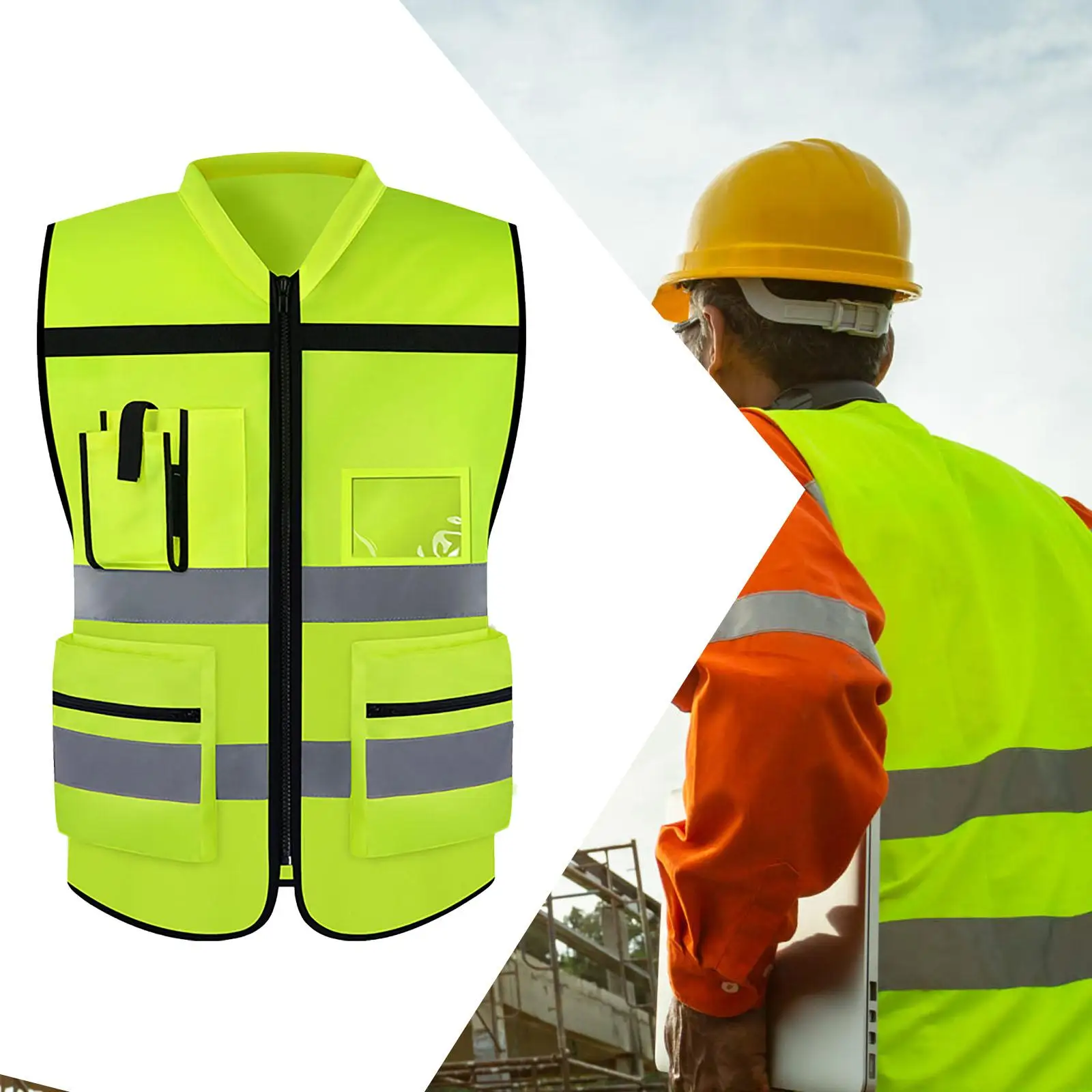 Reflective Safety Vest High Visibility Safety Vest for Dog Walking Cycling