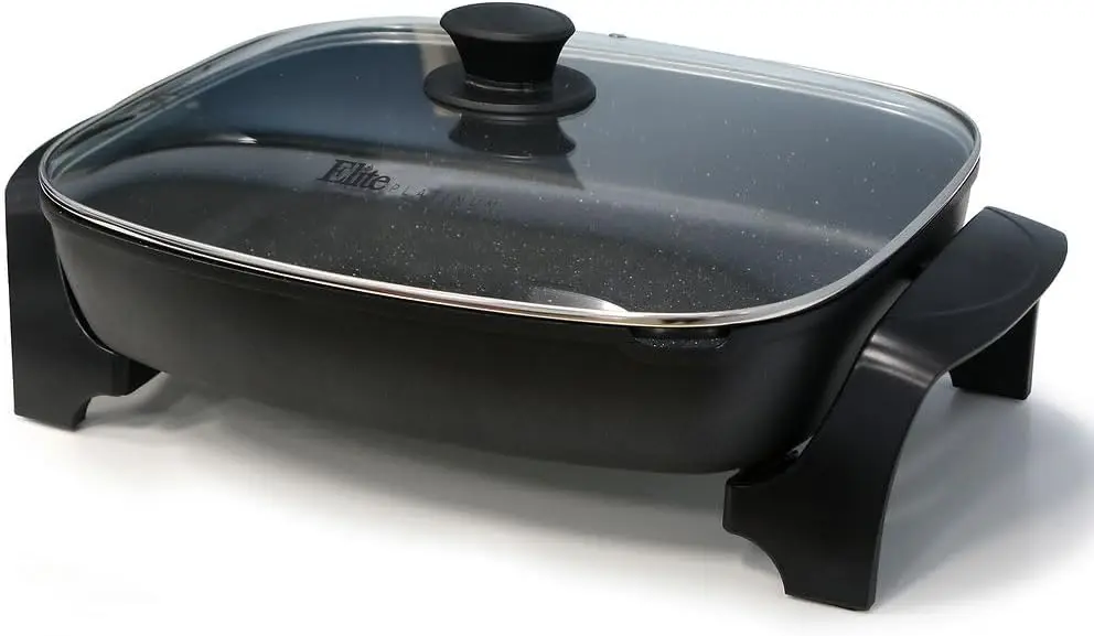 Gourmet EG-6203# Extra Deep 16"x13"x3.2" (10.5Qt.) Scratch Resistant, Easy Pour Spout Dishwasher Safe, Non-stick Electric 2
