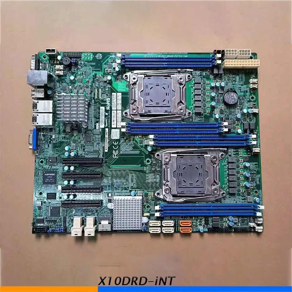 X10DRD iNT For Supermicro Server Motherboard E5 2600 v4 v3 Internal NVMe Ports PCI E 3
