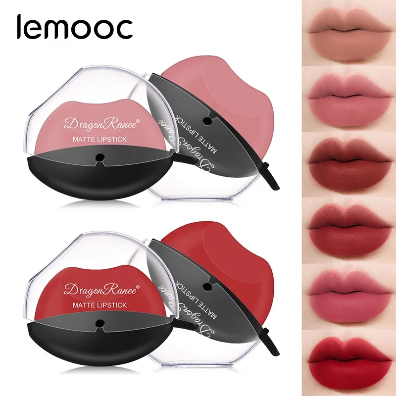 Lemooc Lipshaped Lipstick Makeup Lazy Lipstick Velvet Matte