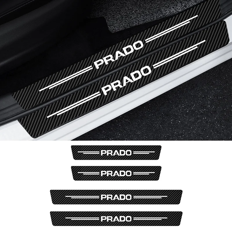 Car Styling Vinyl Door Sills Stickers Threshold Sticker For Prado