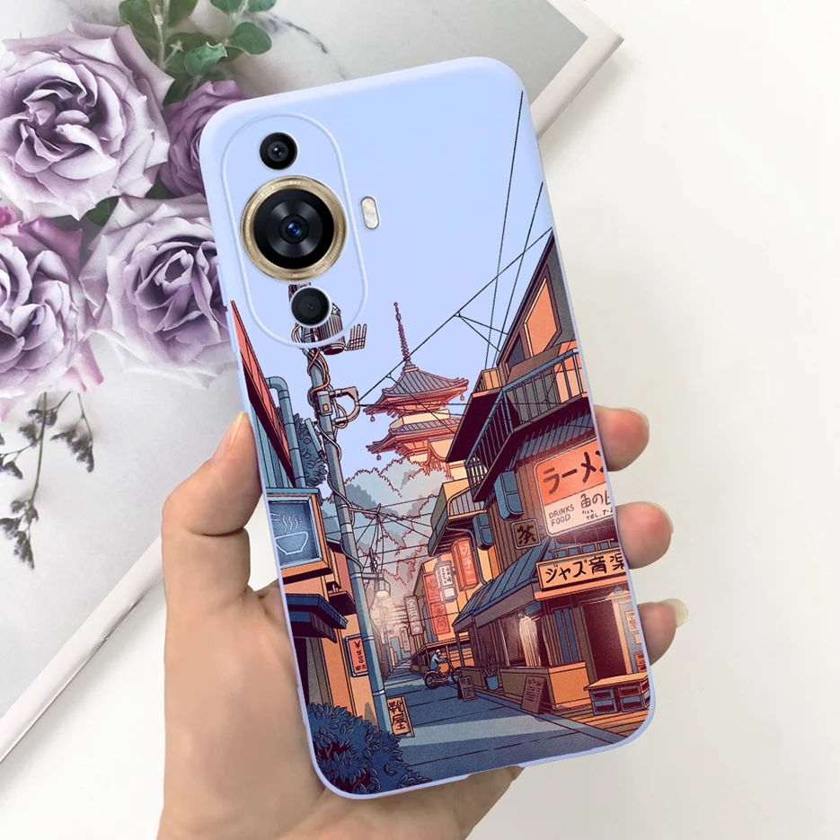 Cute Candy Painted Soft Silicone Phone Case Cover for Huawei Nova 11 Series