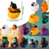 2/6/12 PC Halloween Rubber Ducks Halloween Ducks for Jeeps with Various Halloween Characters Novelty Rubber Duck Toys 2