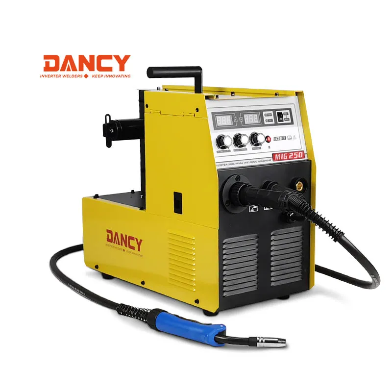 Mig welder 250A 220V MIG MAG MMA CO2 gas welding machine usually for carbon steel 15.0KGS wire spool capacity