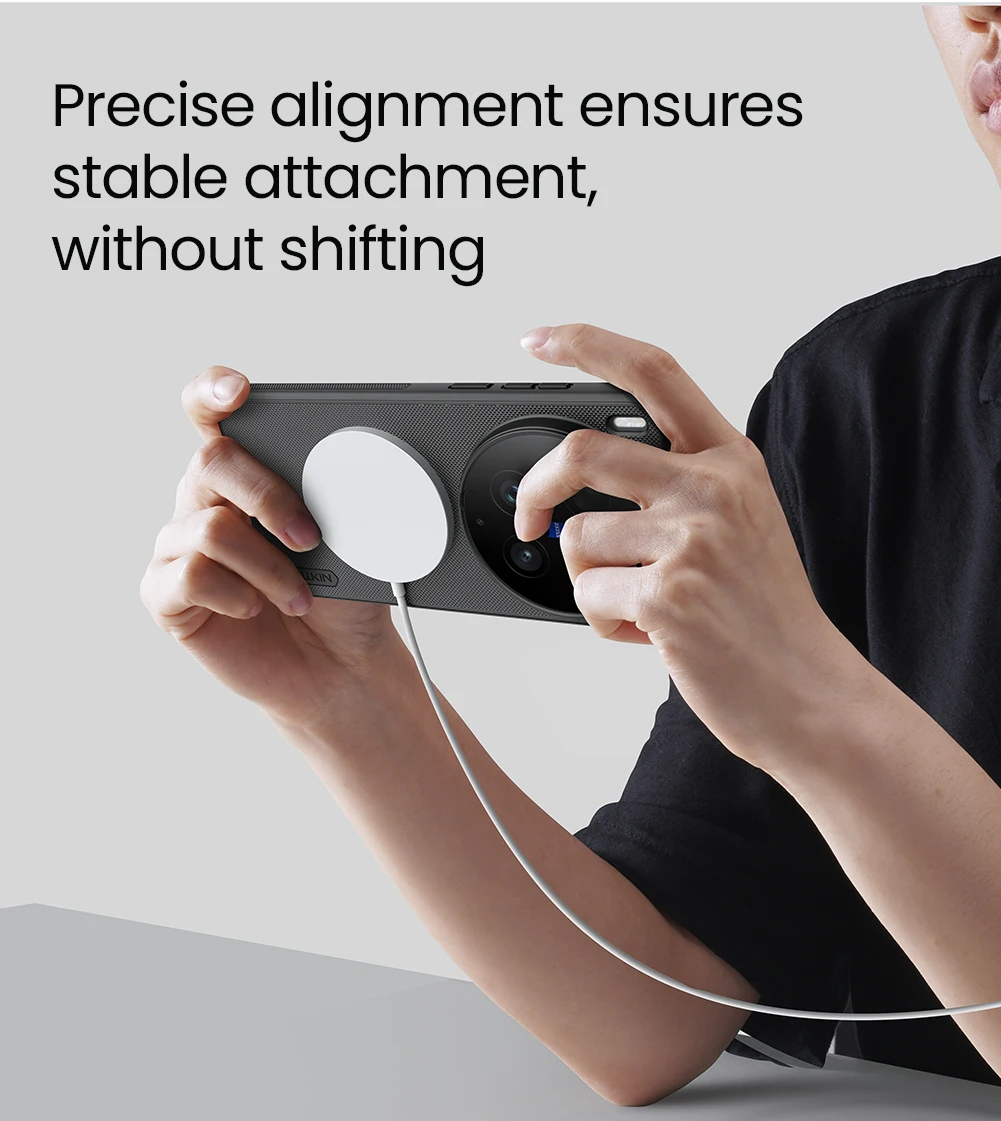NILLKIN Magnetic Super Frosted Shield Matte Case - Premium Protection Cover