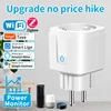 16A/20A Tuya Zigbee/Wifi EU Smart Socket With Power Monitoring Timing Function Smart Plug Voice Control Via Alexa Google Home