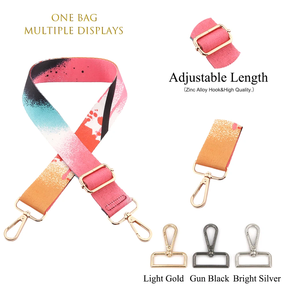 

Handbag Strap Women Colored Straps for Crossbody Handles For Handbag Messenger Replaceable Fashionable Adjustable Bag Bandage