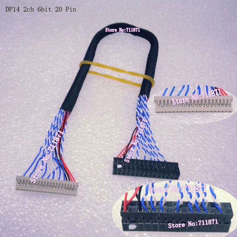 Кабель для ЖК-экрана DF14 20P LVDS, 2 канала, 6 бит, DF14, 20 контактов, два и шесть, 6 линий ЖК-экрана, Line-S6, кабель для экрана DF14 20S Кабель для ЖК-экрана DF14 20P LVDS, 2 канала, 6 бит, DF14, 20 контактов, два и шесть, 6 линий ЖК-экрана, Line-S6, кабель для экрана DF14 20S
