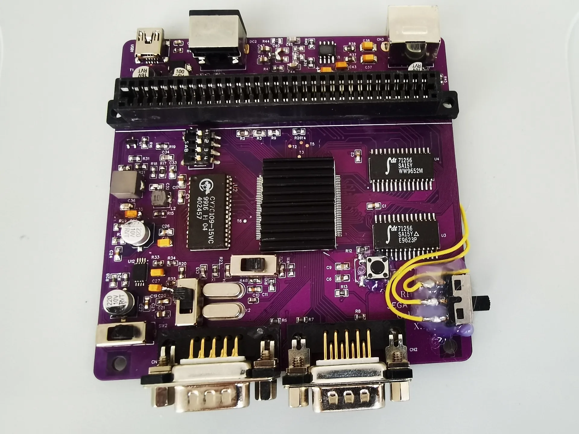 Consola de juegos retro MD (Mega Drive Gold Edition - PCB morado ...