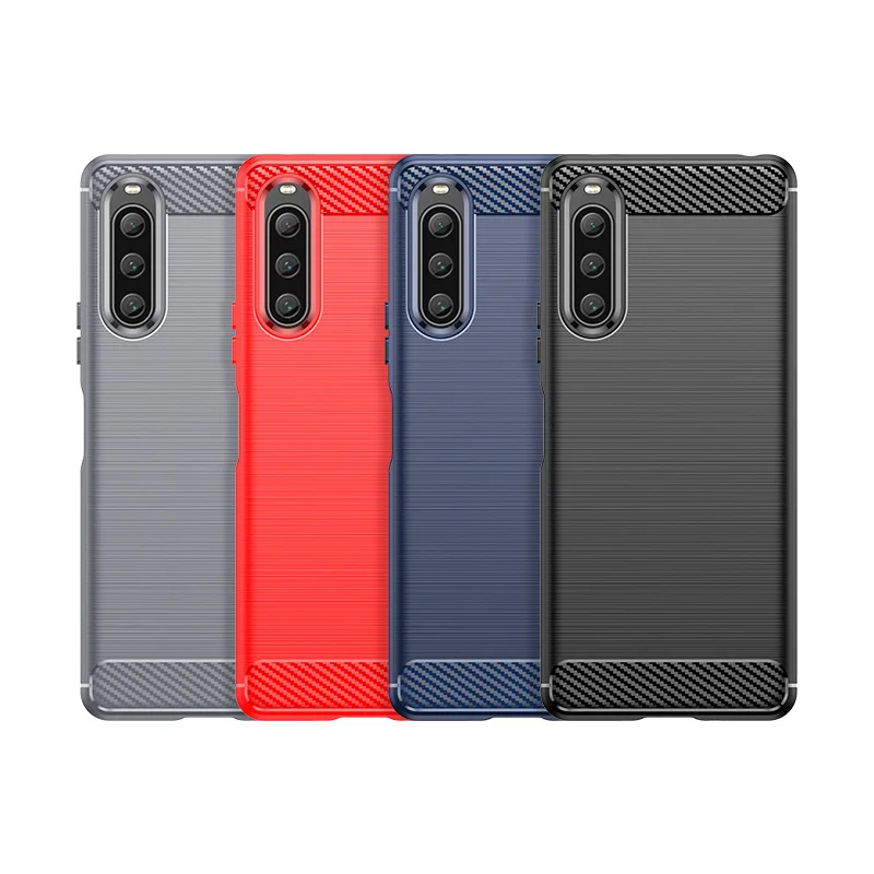 Per Sony Xperia 10 V Custodia Sony Xperia 10 V Capas Nuovo Paraurti In Fibra Di Carbonio Antiurto Soft Tpu Funda Sony Xperia 10 V Cover