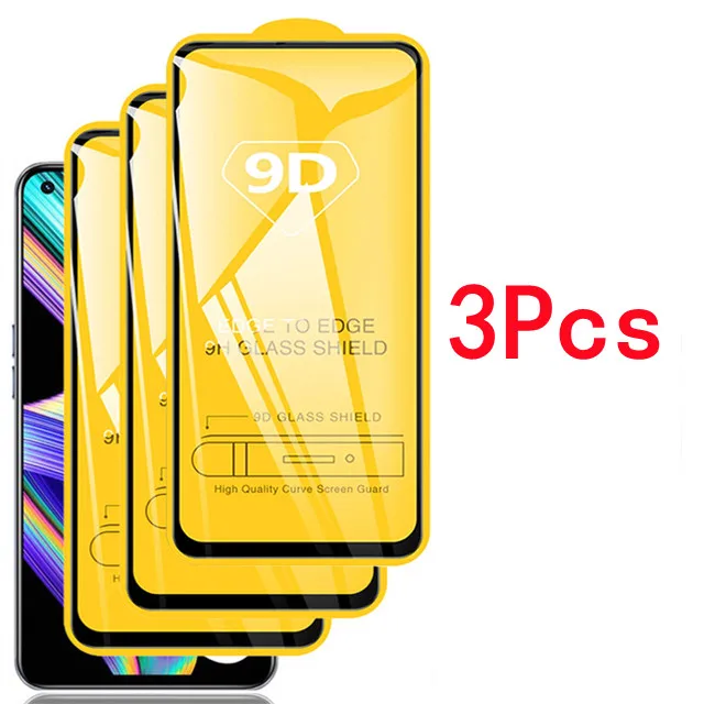 6-in-1 9D Screen Protectors for Realme GT 5G Neo 6 7 8 Pro Camera Lens Film for Realme 8i X2 Pro XT Narzo 30 Neo 2 C21 9i Glass 3 Pcs Glass