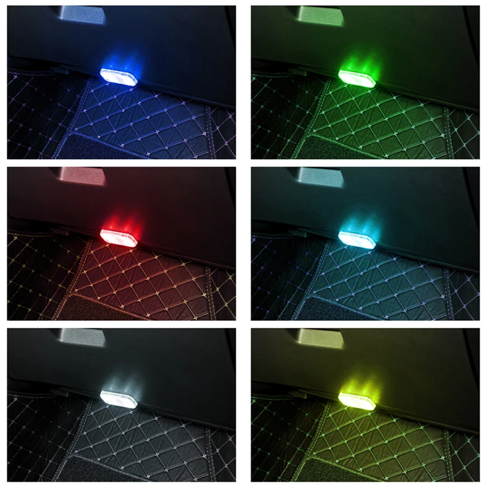 Touch Sensor Car Lighting Light Car Interior Atmosphere Light Mini Touch Roof Reading Lamp Car Styling Night Light USB Charging