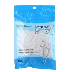 Dental Floss Picks & Interdental Cleaning Tool Set - Oral Hygiene Essentials, 50/100 Pieces (100 bags)