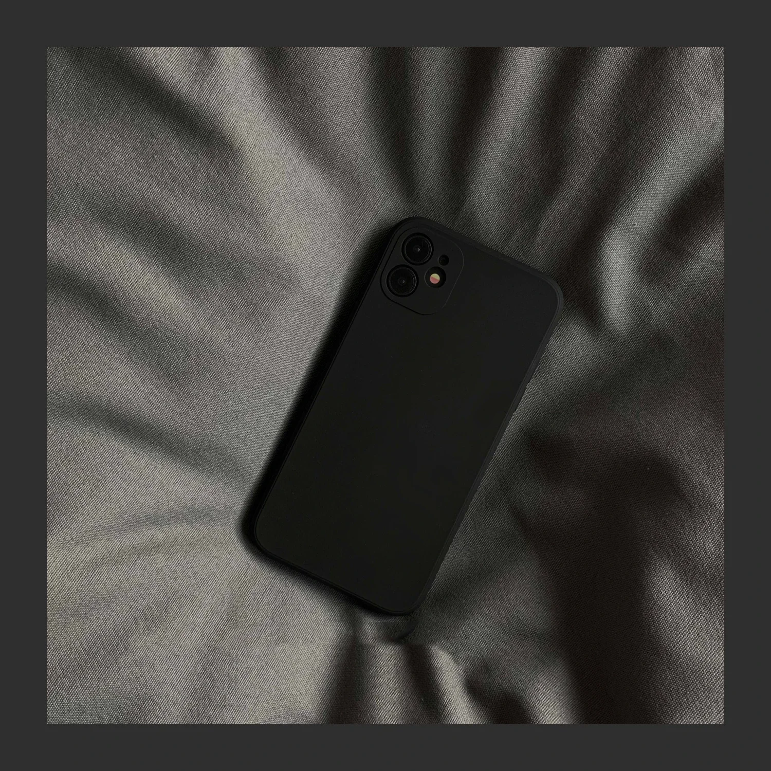 Black Liquid Silicone Phone Case for IPhone 13 12 11 14 15 Pro XS Max XR X 8 7 6S 6 Plus SE 2020 Soft Back Cover - 5